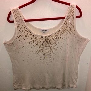 Calvin Klein ribbed tank top